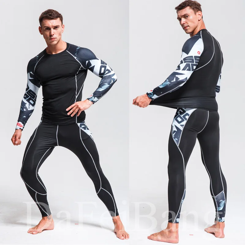 Nuevos conjuntos de ropa interior térmica para hombre, traje deportivo de compresión, ropa interior térmica de secado rápido para el sudor, conjuntos de Calzoncillos largos para hombre Nuevos conjuntos de ropa interior térmica para hombre, traje deportivo de compresión, ropa interior térmica de secado rápido para el sudor, conjuntos de Calzoncillos largos para hombre
