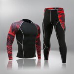 Nuevos conjuntos de ropa interior térmica para hombre, traje deportivo de compresión, ropa interior térmica de secado rápido para el sudor, conjuntos de Calzoncillos largos para hombre - Imagen 3