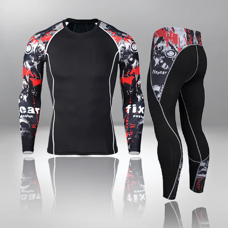 Nuevos conjuntos de ropa interior térmica para hombre, traje deportivo de compresión, ropa interior térmica de secado rápido para el sudor, conjuntos de Calzoncillos largos para hombre Nuevos conjuntos de ropa interior térmica para hombre, traje deportivo de compresión, ropa interior térmica de secado rápido para el sudor, conjuntos de Calzoncillos largos para hombre