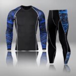 Nuevos conjuntos de ropa interior térmica para hombre, traje deportivo de compresión, ropa interior térmica de secado rápido para el sudor, conjuntos de Calzoncillos largos para hombre - Imagen 5