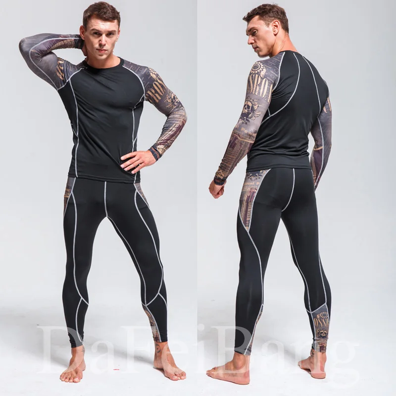 Nuevos conjuntos de ropa interior térmica para hombre, traje deportivo de compresión, ropa interior térmica de secado rápido para el sudor, conjuntos de Calzoncillos largos para hombre Nuevos conjuntos de ropa interior térmica para hombre, traje deportivo de compresión, ropa interior térmica de secado rápido para el sudor, conjuntos de Calzoncillos largos para hombre