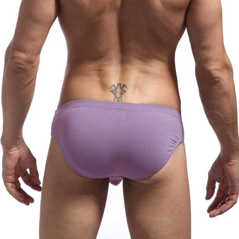 Jockmail Ropa Interior para Hombre Caliente calzoncillos de algodón bolsa grande Bikini bragas de elefante Sexy de cintura baja Ropa Interior Gay Simple