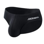 Jockmail Ropa Interior para Hombre Caliente calzoncillos de algodón bolsa grande Bikini bragas de elefante Sexy de cintura baja Ropa Interior Gay Simple - Imagen 3