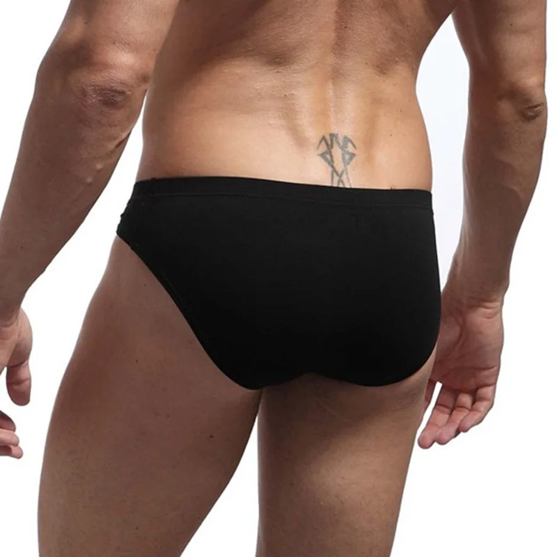 Jockmail Ropa Interior para Hombre Caliente calzoncillos de algodón bolsa grande Bikini bragas de elefante Sexy de cintura baja Ropa Interior Gay Simple