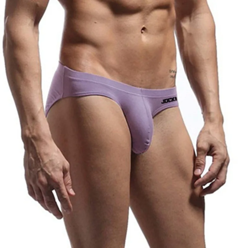Jockmail Ropa Interior para Hombre Caliente calzoncillos de algodón bolsa grande Bikini bragas de elefante Sexy de cintura baja Ropa Interior Gay Simple