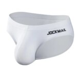 Jockmail Ropa Interior para Hombre Caliente calzoncillos de algodón bolsa grande Bikini bragas de elefante Sexy de cintura baja Ropa Interior Gay Simple - Imagen 2