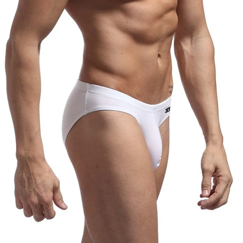 Jockmail Ropa Interior para Hombre Caliente calzoncillos de algodón bolsa grande Bikini bragas de elefante Sexy de cintura baja Ropa Interior Gay Simple
