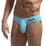 Jockmail Ropa Interior para Hombre Caliente calzoncillos de algodón bolsa grande Bikini bragas de elefante Sexy de cintura baja Ropa Interior Gay Simple - Imagen 6