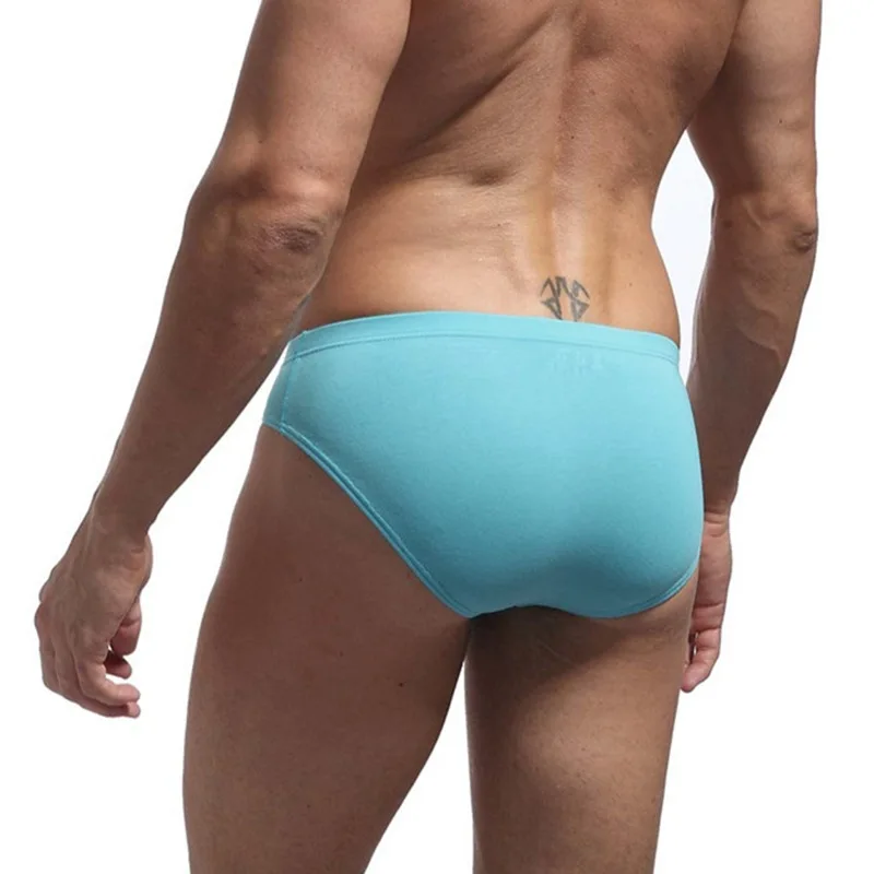 Jockmail Ropa Interior para Hombre Caliente calzoncillos de algodón bolsa grande Bikini bragas de elefante Sexy de cintura baja Ropa Interior Gay Simple