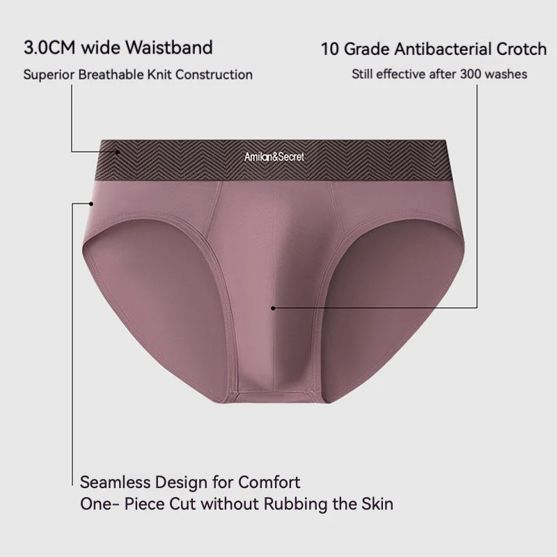 Calzoncillos de algodón para hombre, 3 uds., sin cierre, cintura media, bolsa convexa en U, calzoncillos triangulares, color sólido, ropa interior transpirable para verano, ropa interior diaria para hombre