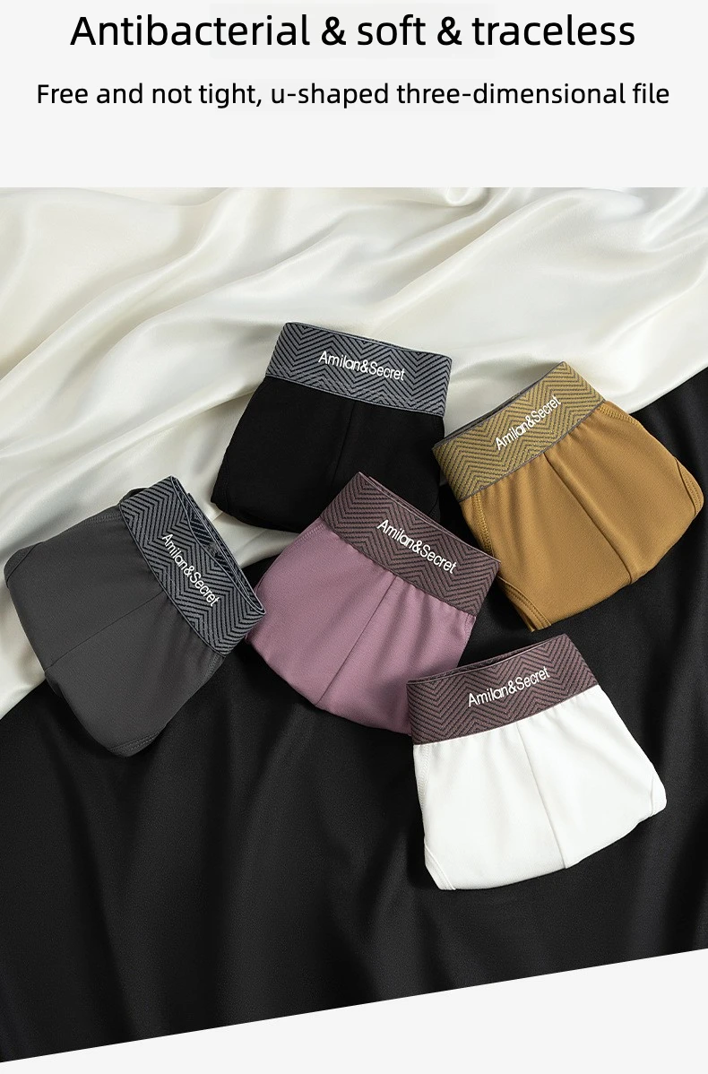 Calzoncillos de algodón para hombre, 3 uds., sin cierre, cintura media, bolsa convexa en U, calzoncillos triangulares, color sólido, ropa interior transpirable para verano, ropa interior diaria para hombre