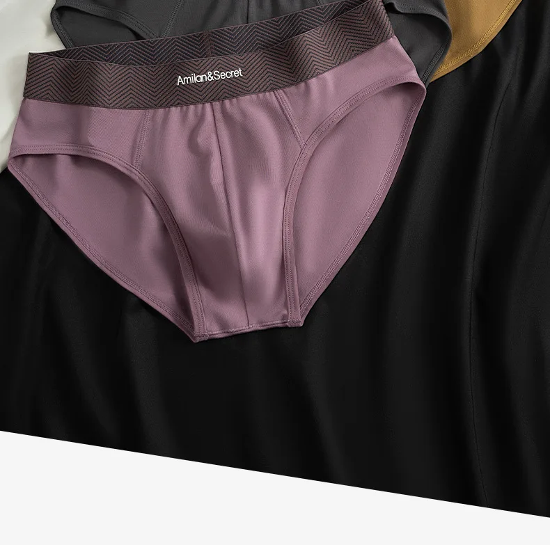 Calzoncillos de algodón para hombre, 3 uds., sin cierre, cintura media, bolsa convexa en U, calzoncillos triangulares, color sólido, ropa interior transpirable para verano, ropa interior diaria para hombre