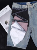 3PCS Calzoncillos ORLVS Triangle para hombre, ropa interior de algodón elástica, suave y transpirable, de talle bajo - Imagen 3