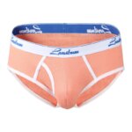 1/3 Uds nueva ropa interior para hombres hilo de cintura media algodón transpirable Color sólido ropa interior juvenil pantalones triangulares para hombres - Imagen 4