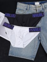 1PCS Calzoncillos Triangulares Modales ADANNU para Hombre con Cintura con Letras, Ropa Interior Suave y Transpirable - Imagen 5