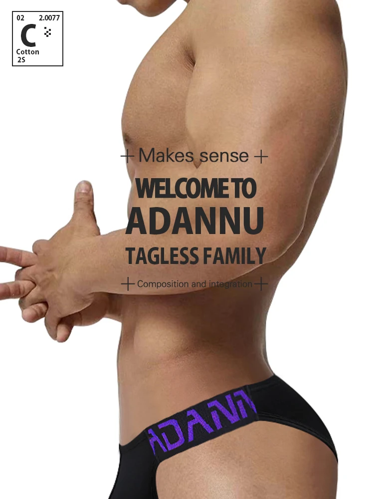 1PCS Calzoncillos Triangulares Modales ADANNU para Hombre con Cintura con Letras, Ropa Interior Suave y Transpirable 1PCS Calzoncillos Triangulares Modales ADANNU para Hombre con Cintura con Letras, Ropa Interior Suave y Transpirable