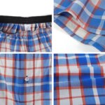 Lote de 3/5/7 Calzoncillos Boxer a Cuadros para Hombre, Ropa Interior Informal con Cintura Elástica y Botones, Calzoncillos Boxer Tejidos para el Hogar - Imagen 6
