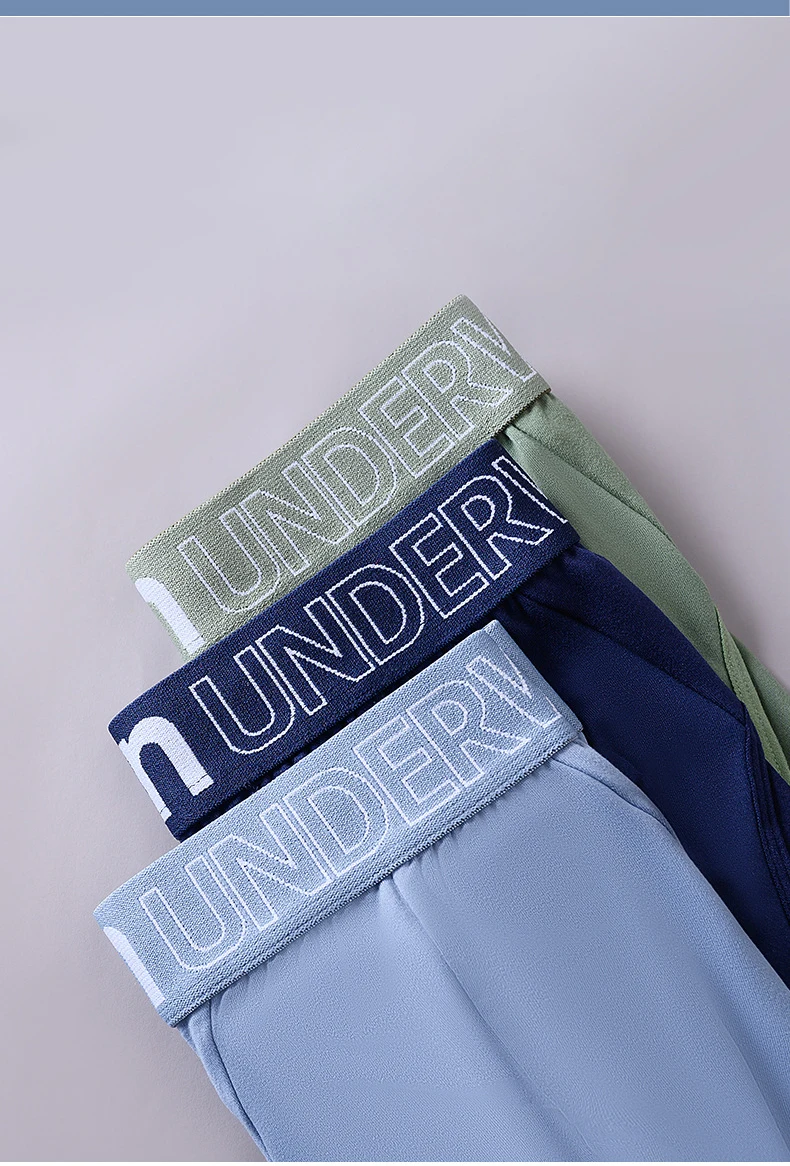 Paquete de 4 Calzoncillos Sexys para Hombre, Ropa Interior Moderna para Estudiantes, Calzoncillos Transpirables y Elásticos de Talla Grande con Estampado de Letras en la Cintura