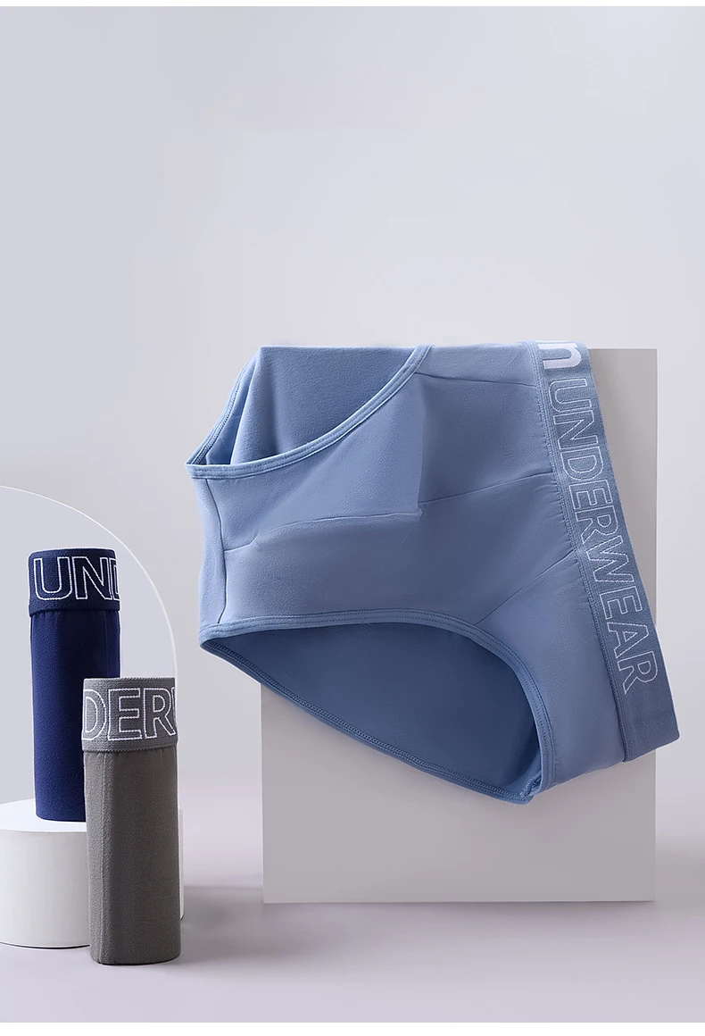 Paquete de 4 Calzoncillos Sexys para Hombre, Ropa Interior Moderna para Estudiantes, Calzoncillos Transpirables y Elásticos de Talla Grande con Estampado de Letras en la Cintura