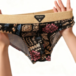 Paquete de 3 Calzoncillos de Algodón para Hombre, Estilo Étnico Retro, Ropa Interior con Estampado, Suaves, Transpirables, de Cintura Media, Cómodos y Elásticos para Uso Diario - Imagen 2
