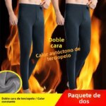 Pantalones Térmicos de Forro Polar de Doble Cara para Hombre, Ropa Interior Cálida y Cómoda para Otoño e Invierno, Pantalones... - Imagen 3