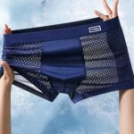 8 unidades de ropa interior masculina de fibra de bambú, calzoncillos de malla transpirable para hombre, diseño en forma de U, ropa interior masculina para uso diario, tacto suave, calzoncillos para hombre. - Imagen 2