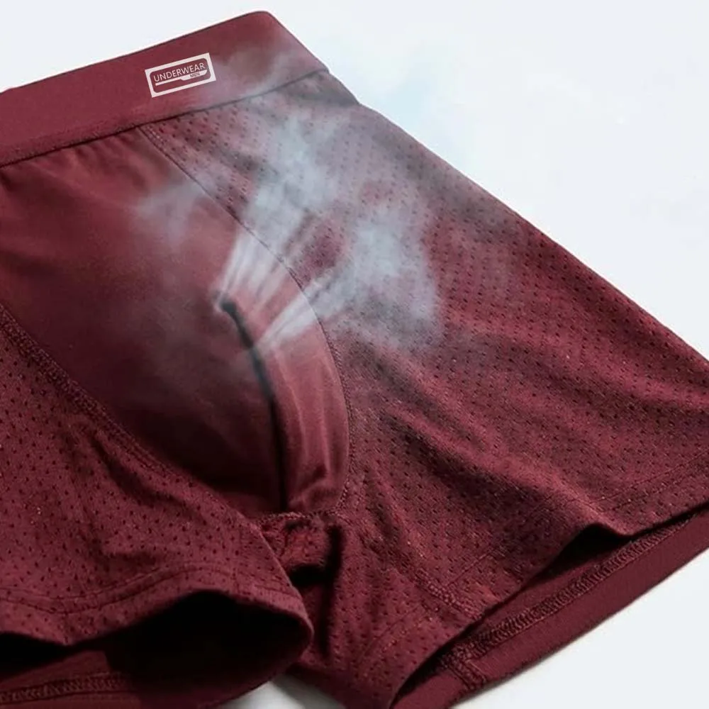 8 unidades de ropa interior masculina de fibra de bambú, calzoncillos de malla transpirable para hombre, diseño en forma de U, ropa interior masculina para uso diario, tacto suave, calzoncillos para hombre.