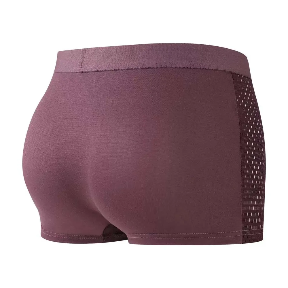 8 unidades de ropa interior masculina de fibra de bambú, calzoncillos de malla transpirable para hombre, diseño en forma de U, ropa interior masculina para uso diario, tacto suave, calzoncillos para hombre.