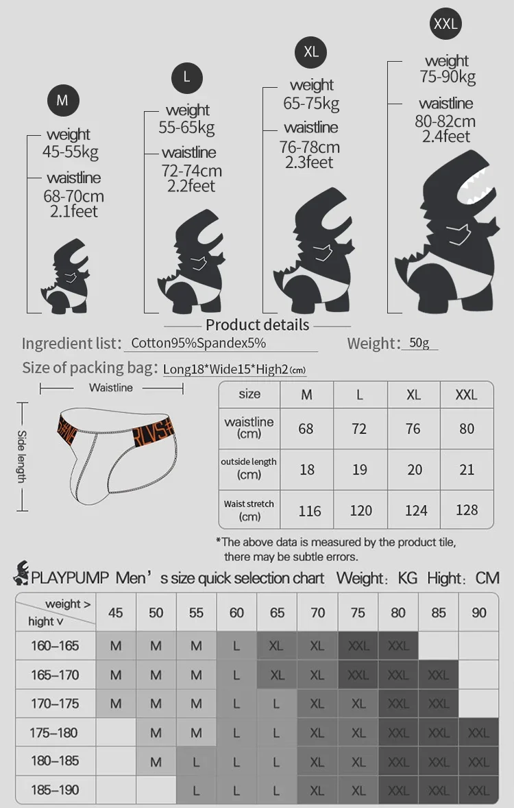 Calzoncillos para Hombre, Cintura Baja, Algodón, Triangulares, Transpirables, Absorbentes de Sudor, para Deportes y Fitness