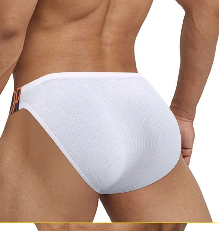 Calzoncillos para Hombre, Cintura Baja, Algodón, Triangulares, Transpirables, Absorbentes de Sudor, para Deportes y Fitness