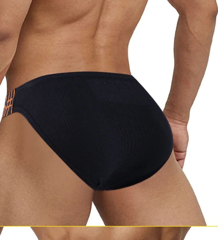 Calzoncillos para Hombre, Cintura Baja, Algodón, Triangulares, Transpirables, Absorbentes de Sudor, para Deportes y Fitness