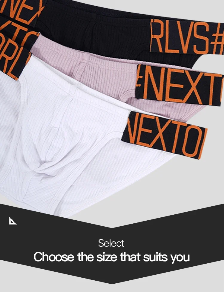 Calzoncillos para Hombre, Cintura Baja, Algodón, Triangulares, Transpirables, Absorbentes de Sudor, para Deportes y Fitness