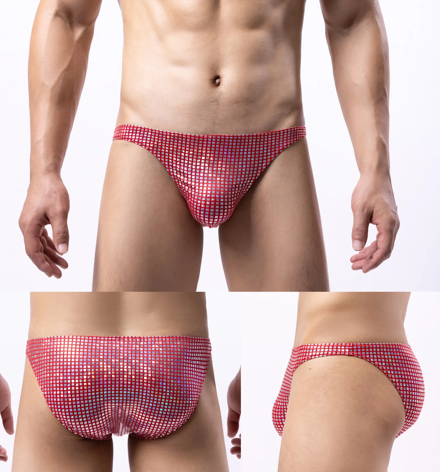 Calzoncillos Brillantes con Lentejuelas para Hombre, Diseño Moderno y Sexy, Suaves, Transpirables y Cómodos para Fiestas y Discotecas