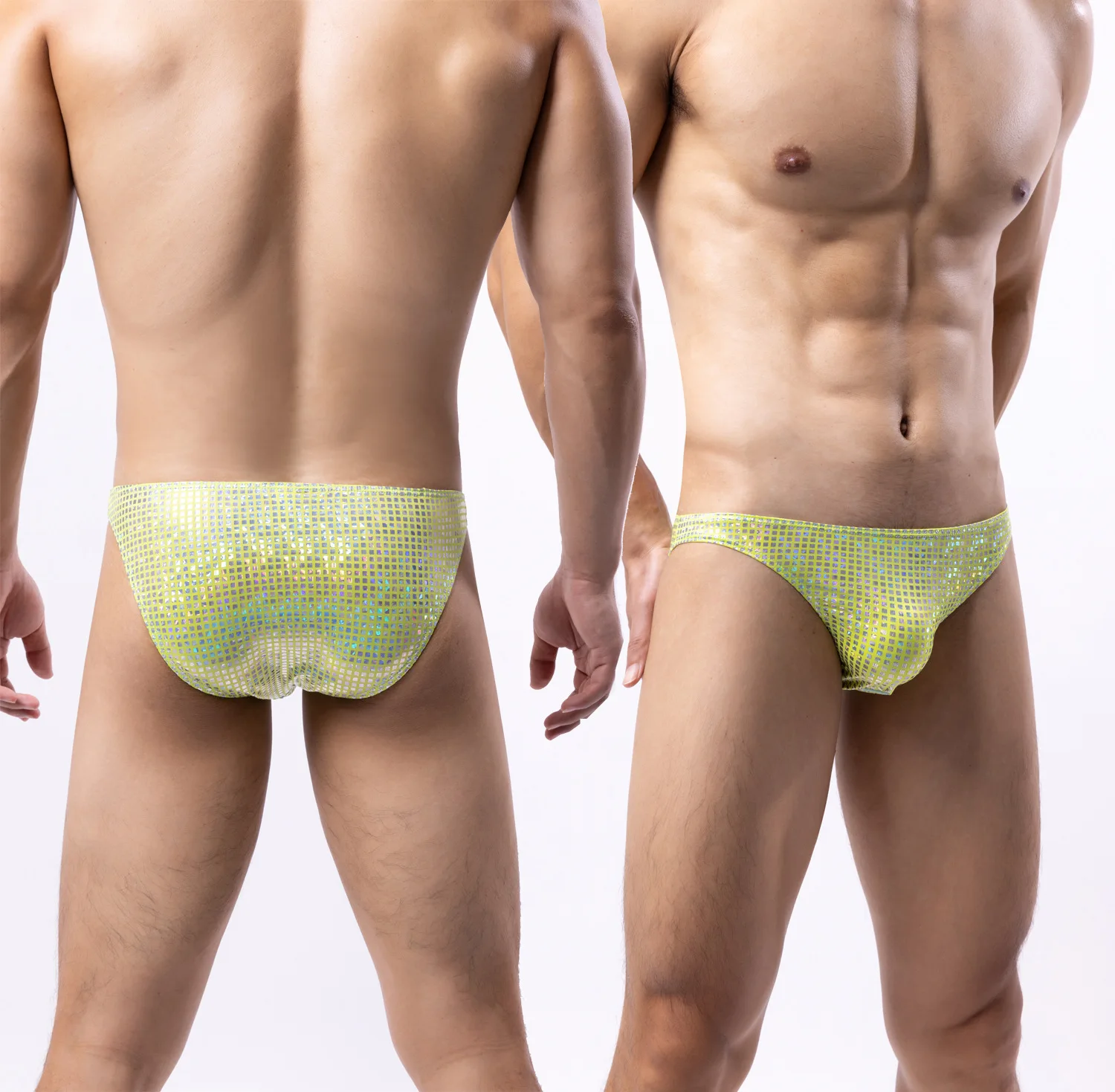 Calzoncillos Brillantes con Lentejuelas para Hombre, Diseño Moderno y Sexy, Suaves, Transpirables y Cómodos para Fiestas y Discotecas