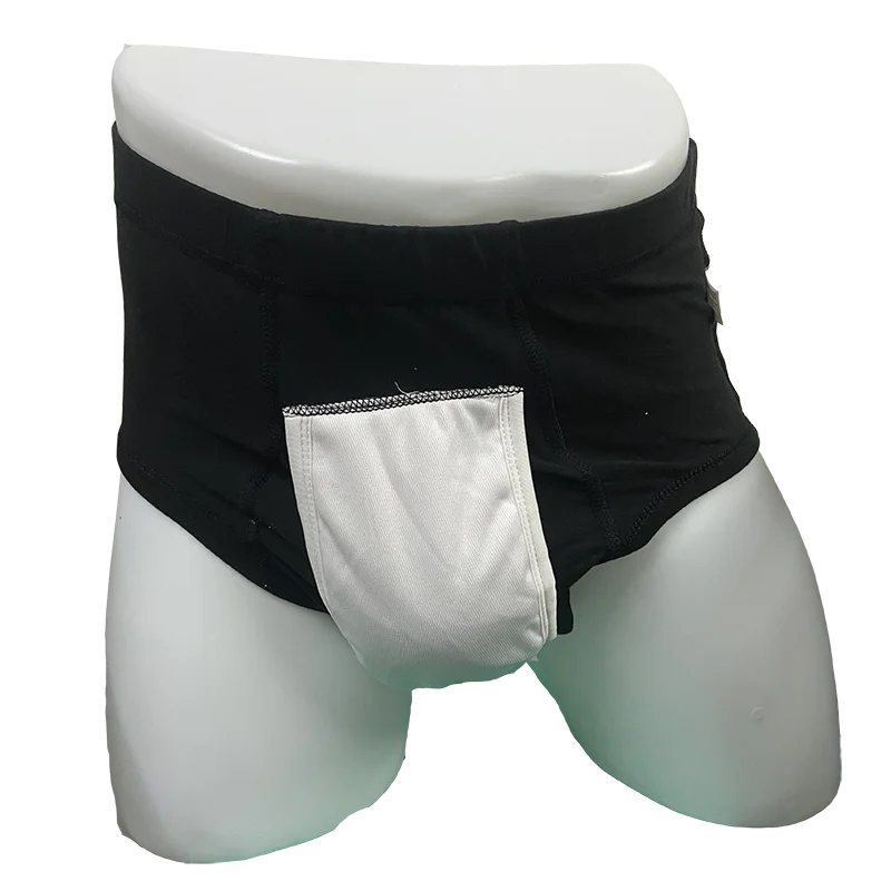 Paquete de 3 ropa interior para incontinencia para hombre, calzoncillos de incontinencia urinaria lavables y reutilizables de algodón con absorción Regular