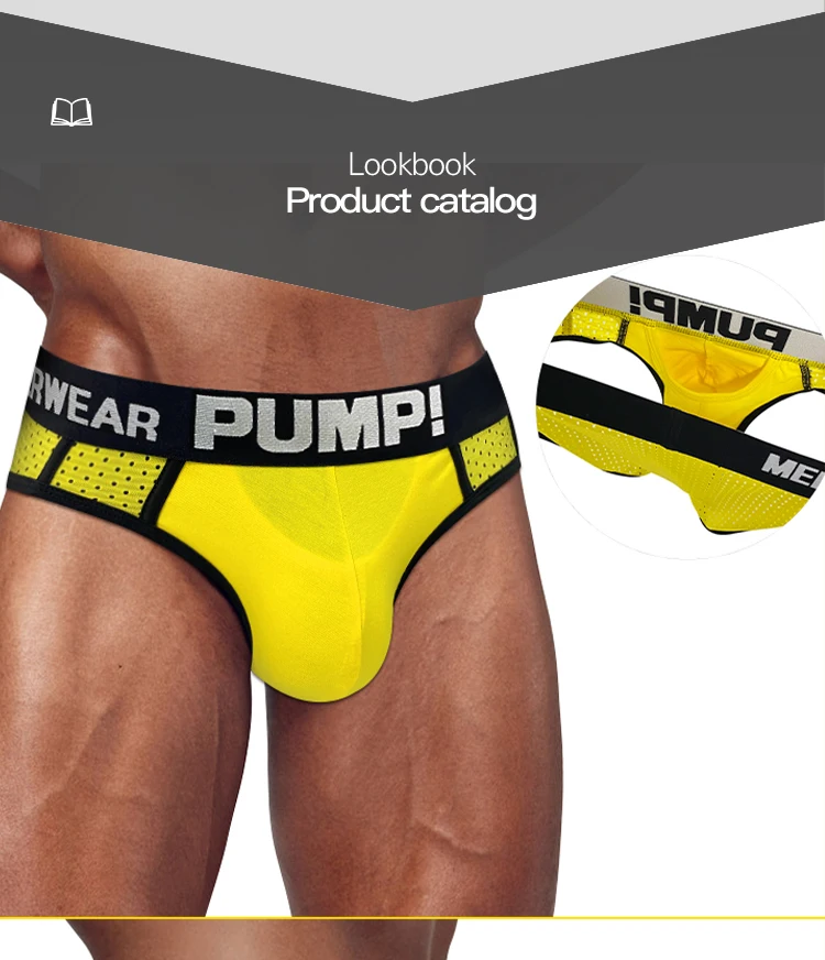 Calzoncillos tipo bikini transpirables para hombre, con bolsa convexa en forma de U, ropa interior masculina con cintura elástica Calzoncillos tipo bikini transpirables para hombre, con bolsa convexa en forma de U, ropa interior masculina con cintura elástica