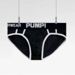 Calzoncillos tipo bikini transpirables para hombre, con bolsa convexa en forma de U, ropa interior masculina con cintura elástica - Imagen 4