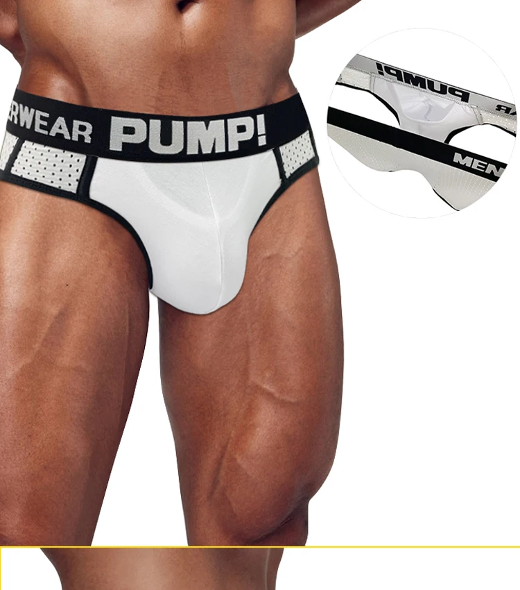 Calzoncillos tipo bikini transpirables para hombre, con bolsa convexa en forma de U, ropa interior masculina con cintura elástica Calzoncillos tipo bikini transpirables para hombre, con bolsa convexa en forma de U, ropa interior masculina con cintura elástica
