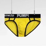 Calzoncillos tipo bikini transpirables para hombre, con bolsa convexa en forma de U, ropa interior masculina con cintura elástica - Imagen 6