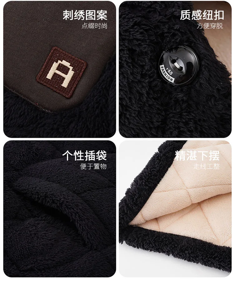 Conjunto de pijamas con capucha para pareja de invierno, pijamas gruesos y cálidos de algodón con Clip de 3 capas, ropa informal suave para el hogar para hombres y mujeres