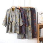 Conjunto de ropa de dormir de 2 piezas para hombre de manga larga