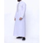 Bata Larga Estampada para Hombre, Ropa Étnica Informal, Tela Suave y Cómoda, Estilo Asiático Tradicional, Bata Masculina para... - Imagen 2