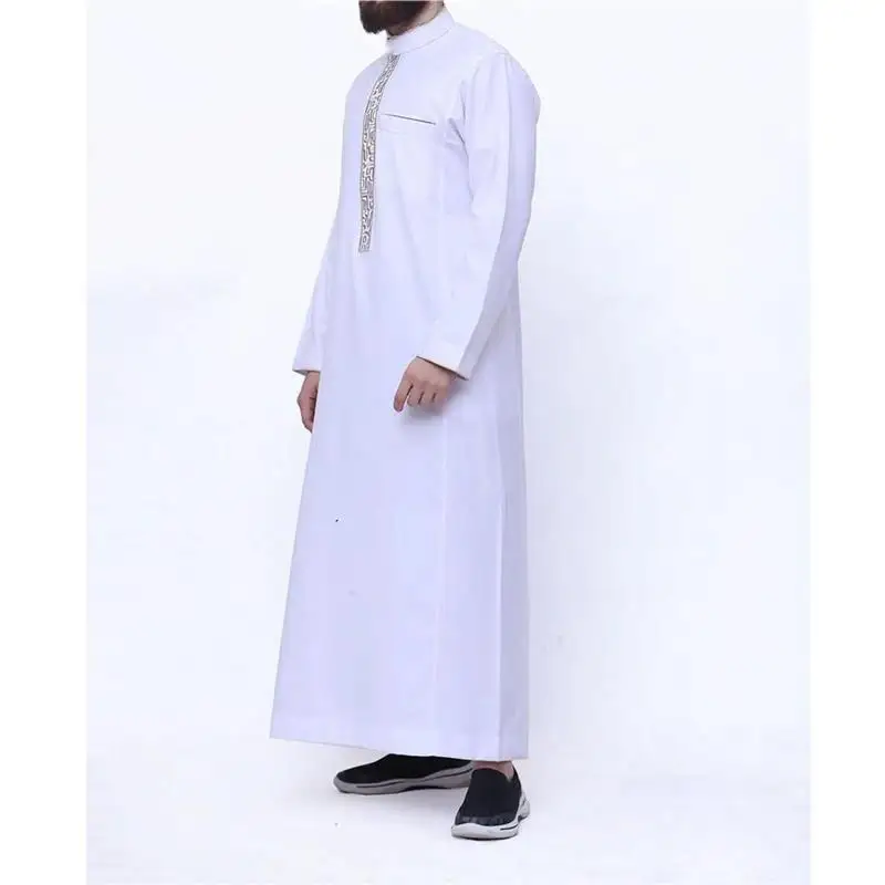 Bata Larga Estampada para Hombre, Ropa Étnica Informal, Tela Suave y Cómoda, Estilo Asiático Tradicional, Bata Masculina para...