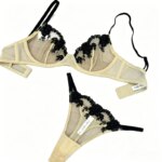 Conjunto de lencería para mujer con encaje