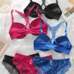 Sujetador para mujer con botones frontales y almohadillas
