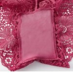 Conjunto de sujetador y bragas de encaje floral para mujer, lencería sexy, sujetador sin aros, bragas de tiro bajo, conjunto de ropa interior, talla única. - Imagen 6