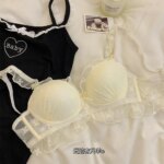 Conjunto de lencería de encaje con bordados de mariposas, diseño atractivo, sujetador sin aros con efecto push-up y bragas a juego, de la marca Pure Desire, suave y cómodo, ropa interior íntima. - Imagen 6