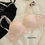 Conjunto de lencería de encaje con bordados de mariposas, diseño atractivo, sujetador sin aros con efecto push-up y bragas a juego, de la marca Pure Desire, suave y cómodo, ropa interior íntima. - Imagen 5