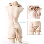 T4MD Ropa interior felpa dibujos animados, conjunto lencería Anime para mujer, disfraz oso, conjunto sujetador - Imagen 4