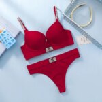 Calzoncillo tipo tanga con diseño VS Shine, muy sexy, con logotipo brillante, tirantes y efecto push-up. Lencería sexy para mujer, muy atractiva. - Imagen 4